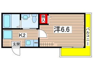 フラッティ花園ミンクの物件間取画像